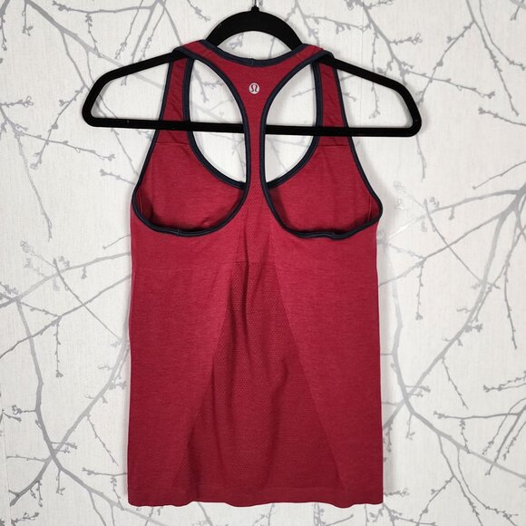 Lululemon Fuchsia Pink Seamless Ebb & Flow Racerback Tank - Picture 3 of 4
